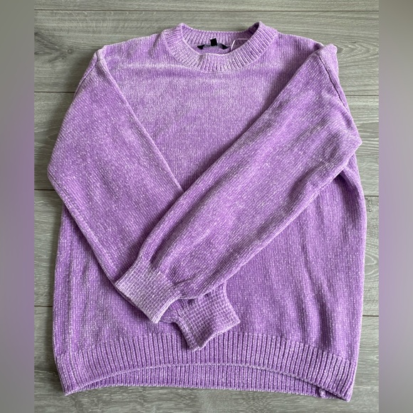 Chenille sweater- Purple - Picture 1 of 2